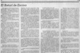 El bisturí de Encina