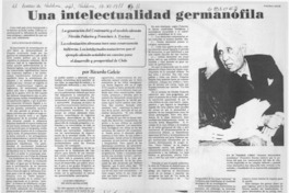 Una intelectualidad germanófila