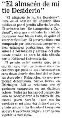 El Almacen de mi tío Desiderio".