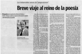 Breve viaje al reino de la poesía.