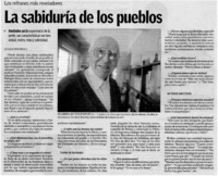 La sabiduría de los pueblos : [entrevista]