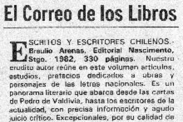 Escritos y escritores chilenos.