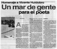 Un mar de gente para el poeta