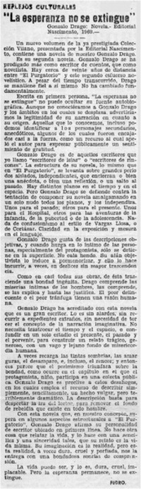 La Esperanza no se extingue"