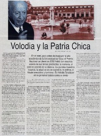 Volodia y la patria chica : [entrevista]
