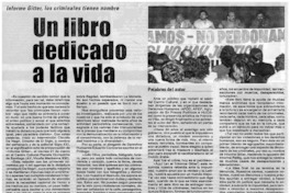 Un libro dedicado a la vida.