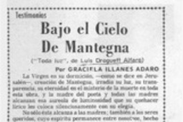 Bajo el cielo de mantegna