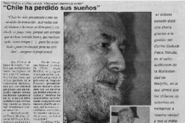 Chile ha perdido sus sueños".