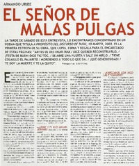 El señor de malas pulgas : [entrevista]