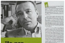 La paz es el capital simbólico de la cultura" : [entrevista]