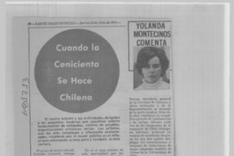 Cuando la Cenicienta se hace chilena