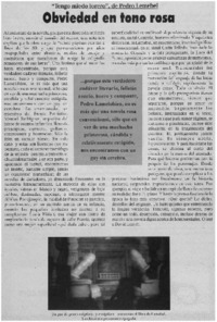 Obviedad en tono rosa.