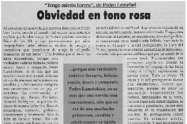 Obviedad en tono rosa.