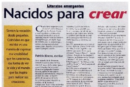 Nacidos para crear : [entrevista]