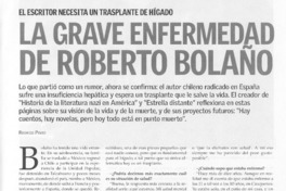 La grave enfermedad de Roberto Bolaño