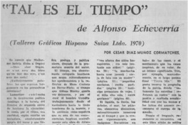Tal es el tiempo"