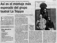 Así es el montaje más esperado del grupo teatral La Troppa