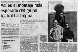 Así es el montaje más esperado del grupo teatral La Troppa