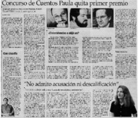Concurso de cuentos Paula quita primer premio