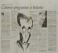 Catorce preguntas a Bolaño : [Entrevista]