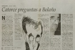 Catorce preguntas a Bolaño : [Entrevista]