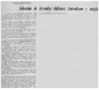 Selección de leyendas chilenas, simbolismo y magia.