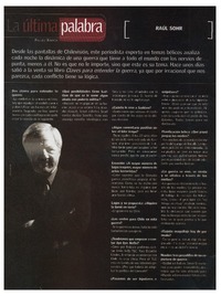 La Ultima palabra : [Entrevista]