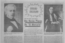 Dos recios pilares de "El Mercurio"
