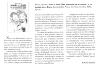 Jonás y Jesús. Una aproximación al humor y a la alegría en la Biblia