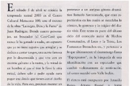 La Negra, Dios y la farsa