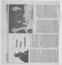 Flores para Joaquín