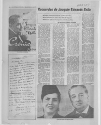 Recuerdos de Joaquín Edwards Bello