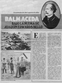 Balmaceda bajo la pluma de Joaquín Edwards Bello
