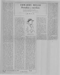 Edwards Bello periodista y novelista