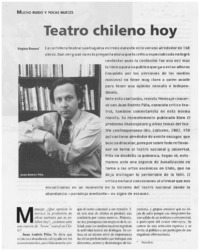 Teatro chileno hoy: [entrevista]