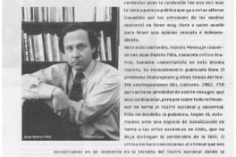 Teatro chileno hoy: [entrevista]