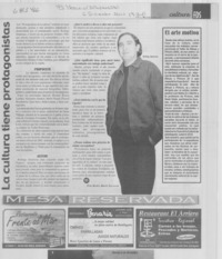 La cultura tiene protagonistas (entrevista)