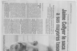 Jaime Collyer le saca brillo a sus mayores tesoros: [entrevista]