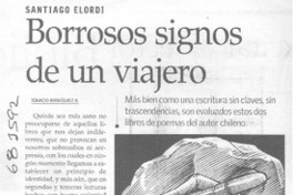 Borrosos signos de un viajero