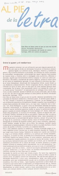 Entre lo queer y el neobarroco