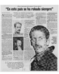 En este país se ha robado siempre" : [Entrevista]