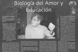 Biología del amor y educación