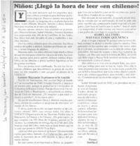 Niños: ¡Llegó la hora de leer "en chileno"!