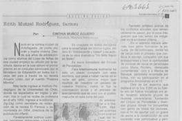 Edith Mützel Rodríguez, escritora