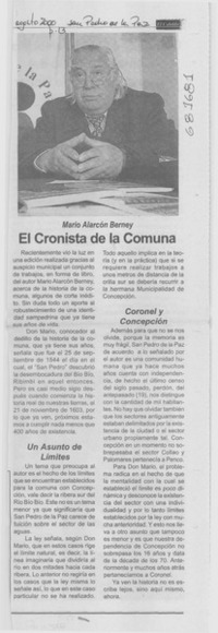 El cronista de la comuna.
