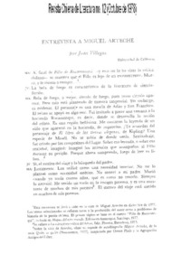 Entrevista a Miguel Arteche (entrevista)