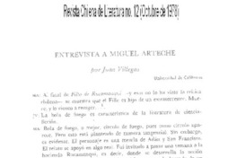 Entrevista a Miguel Arteche (entrevista)