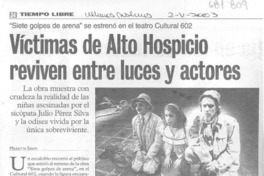 Víctimas de Alto Hospicio reviven entre luces y actores