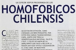 Homofóbicos chilensis