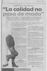 La calidad no pasa de moda": [entrevista]